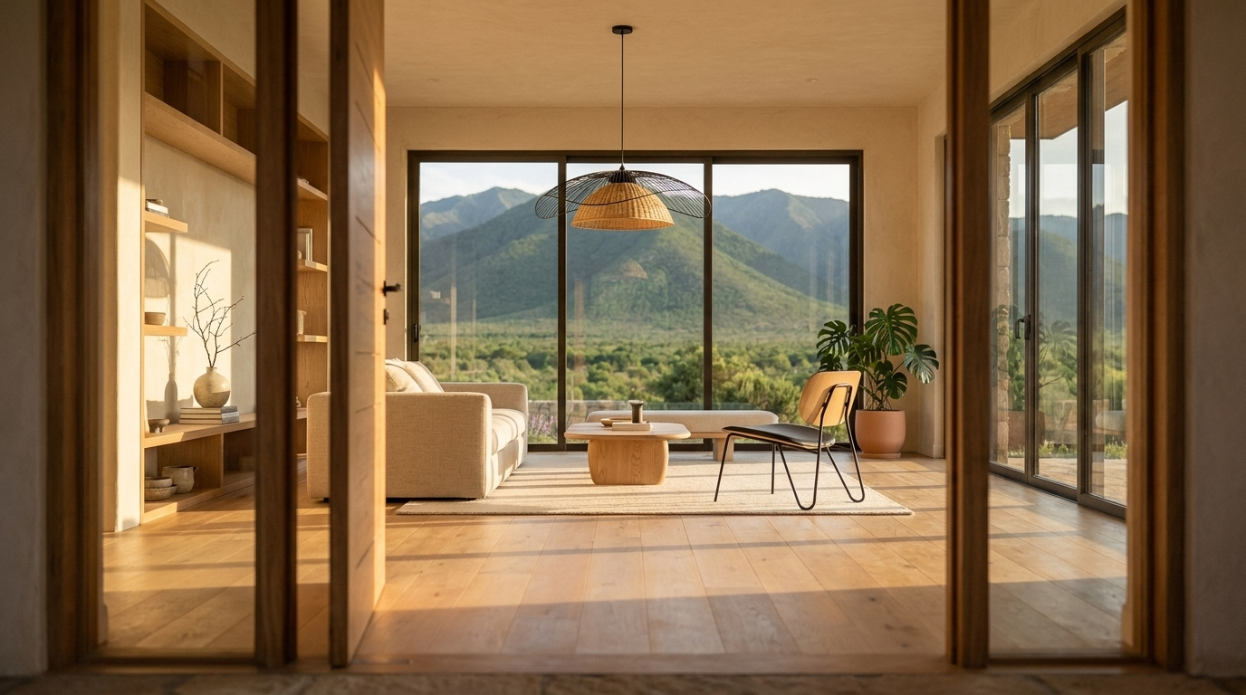 Villa Cala Cala, Japandi interior, Bolivia